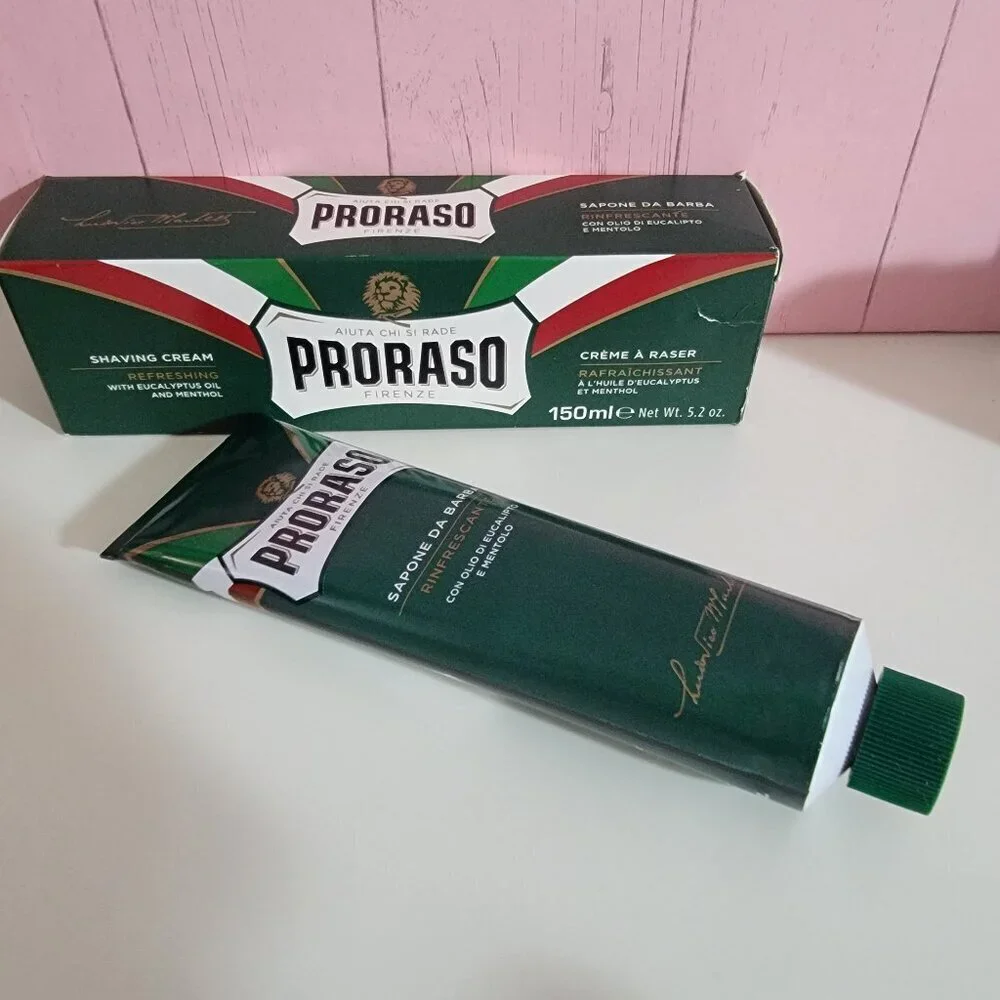 2 TWO Proraso Shaving Cream Italian Luxury Menthol Cooling 2 tubes 5.2 oz ea NEW